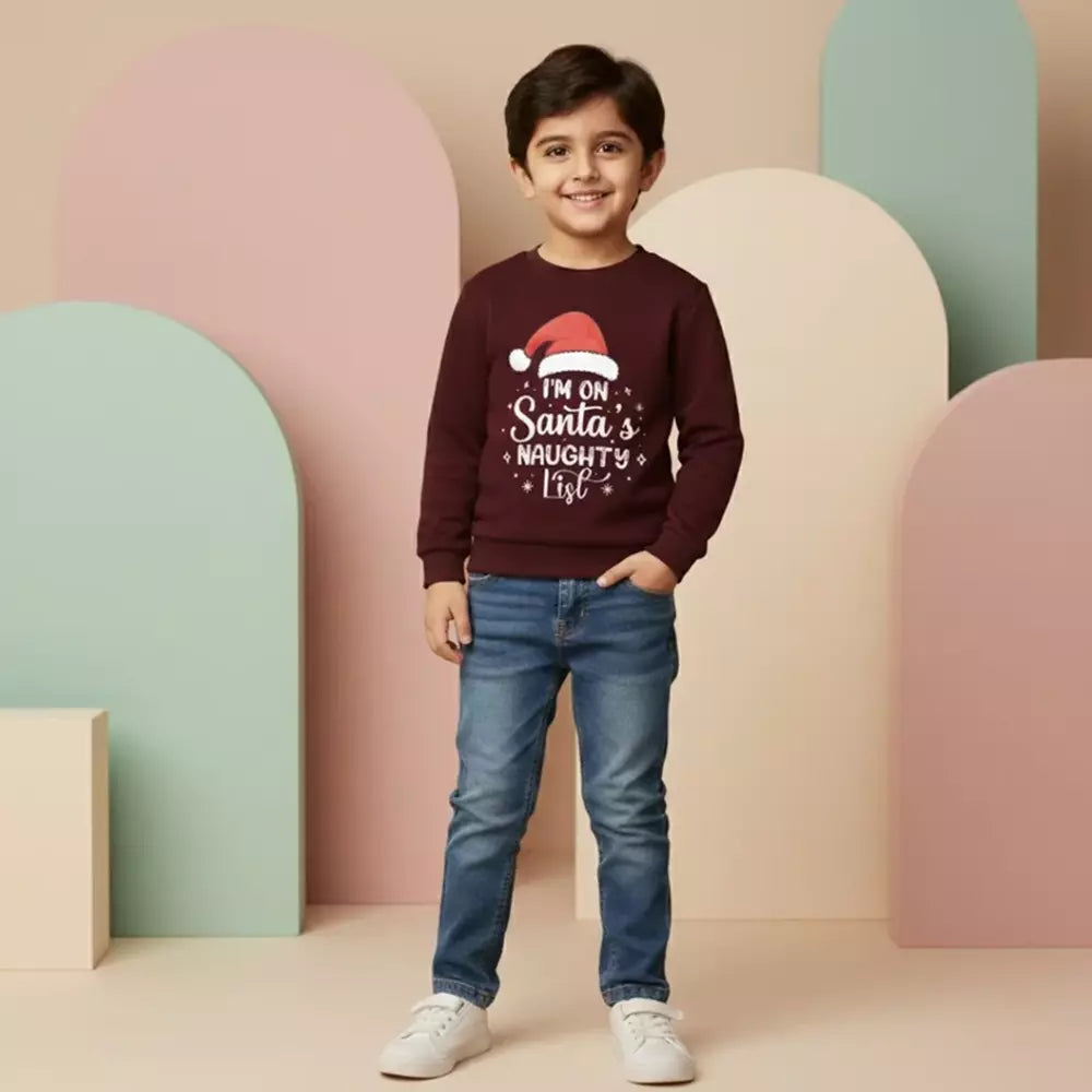 I am on Santa Naughty List Sweatshirt