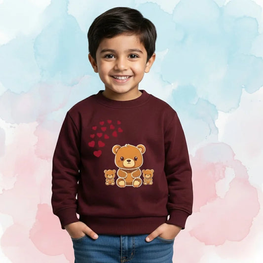 Beer Family Sweatshirt Maroon