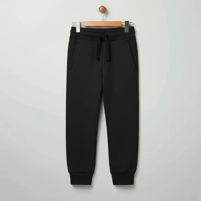 Plain Fleece Trouser - Black